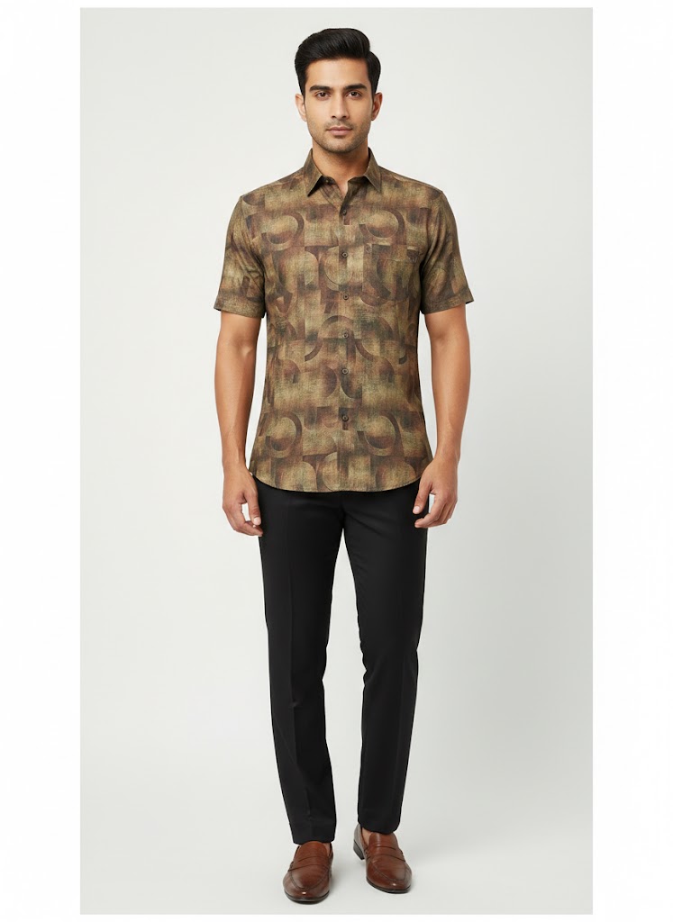 Men’s Regular Collar half sleeve shirt for summer RGCCHS-24